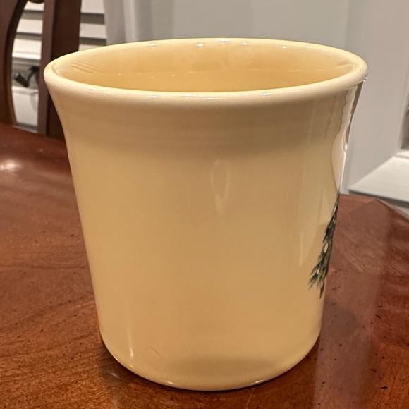 Retired Fiesta Cream Mug with Christmas Tree Design - Picture 6 of 9